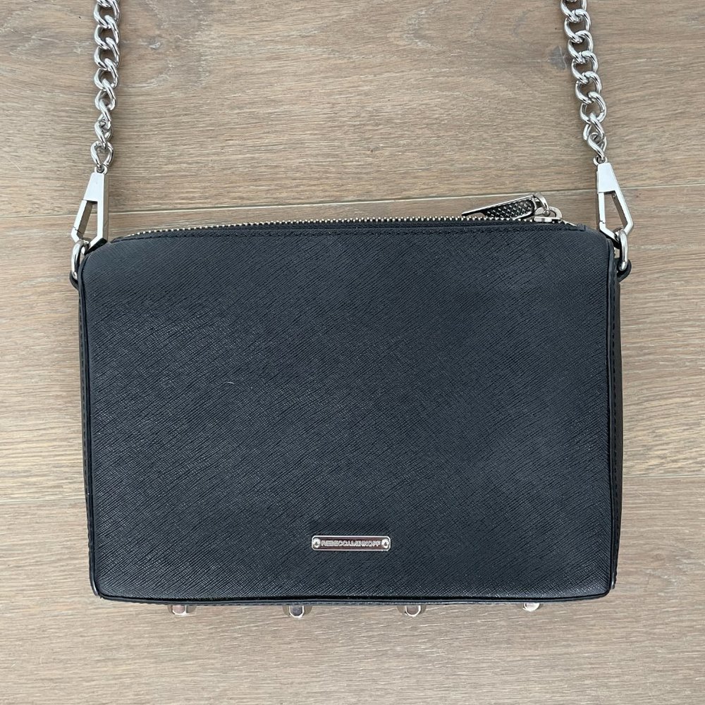 Rebecca Minkoff Avery Crossbody Leather Purse with Chain Strap